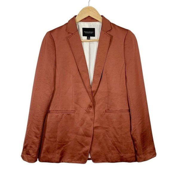 Banana Republic Satin Blazer Size 0 - Picture 1 of 11